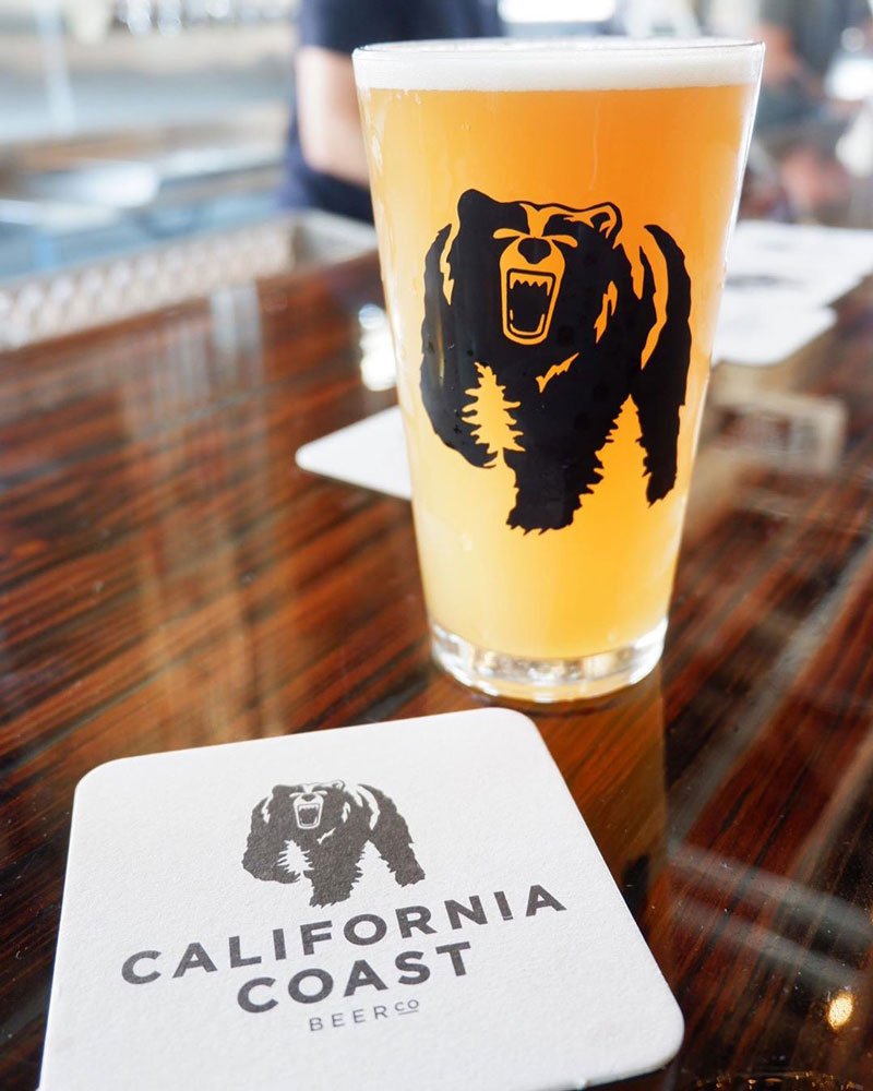 California Coast Beer Co. pint and coaster
