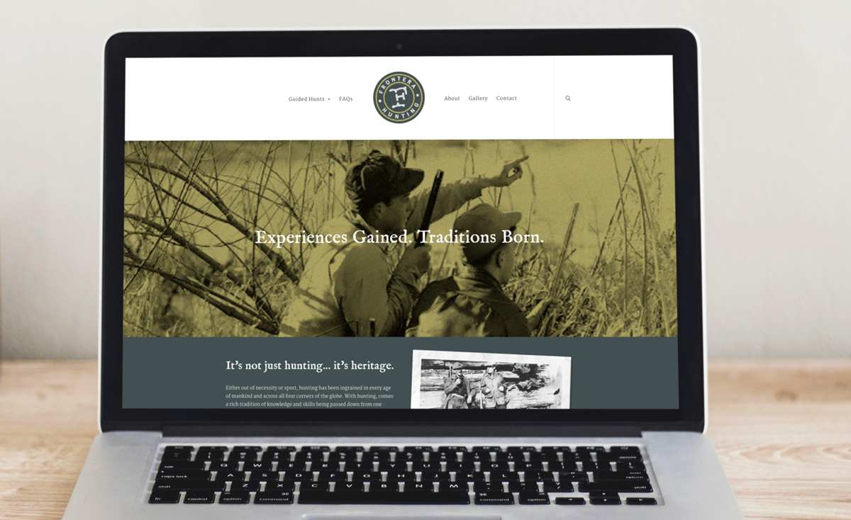 Frontera Hunting website
