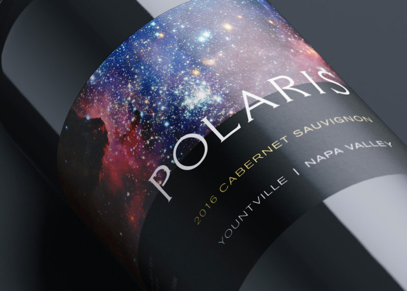 Planetary Estates Polaris wine label
